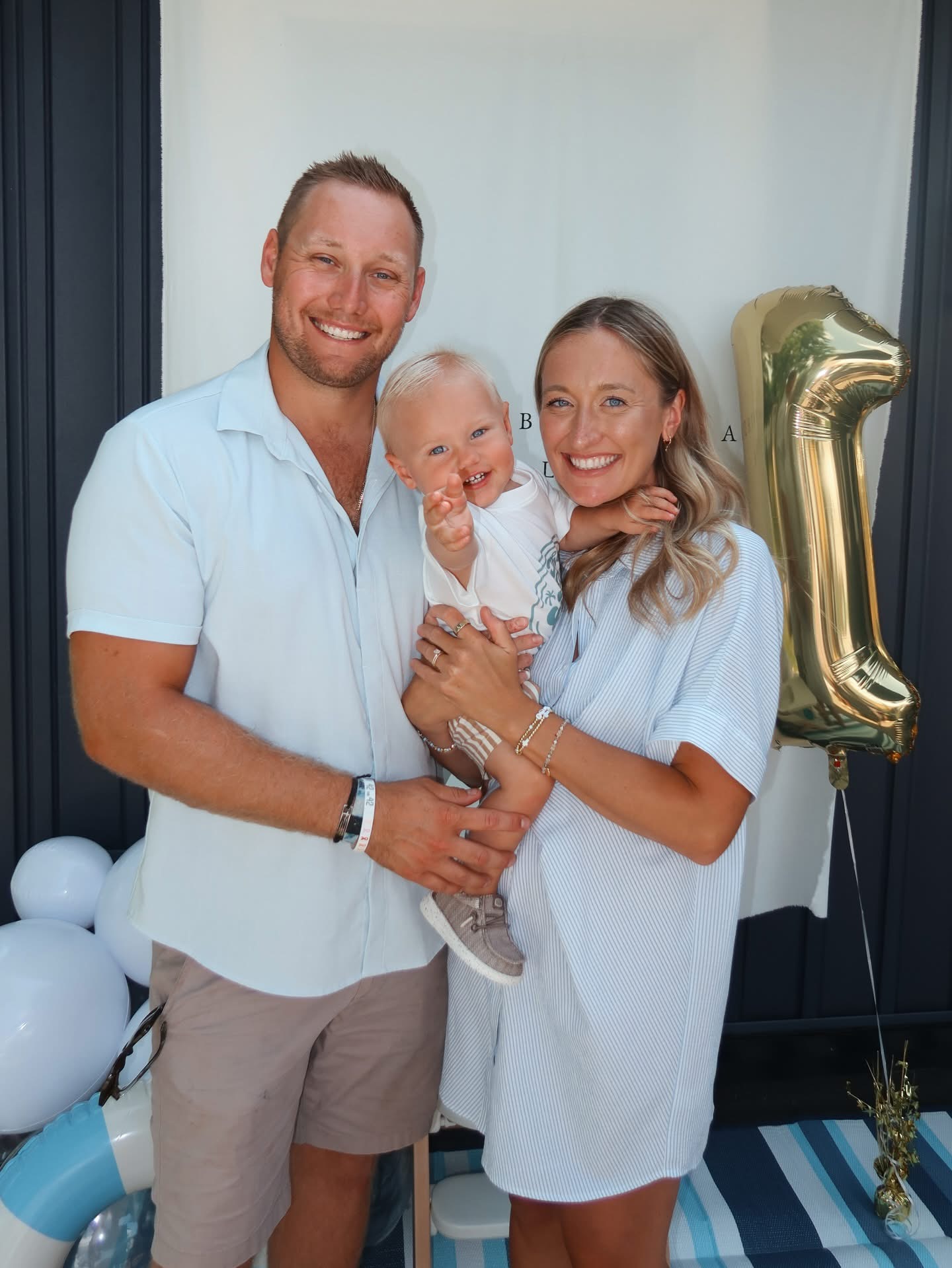 Adam Knight, owner of Gordo's Detailing, with family
