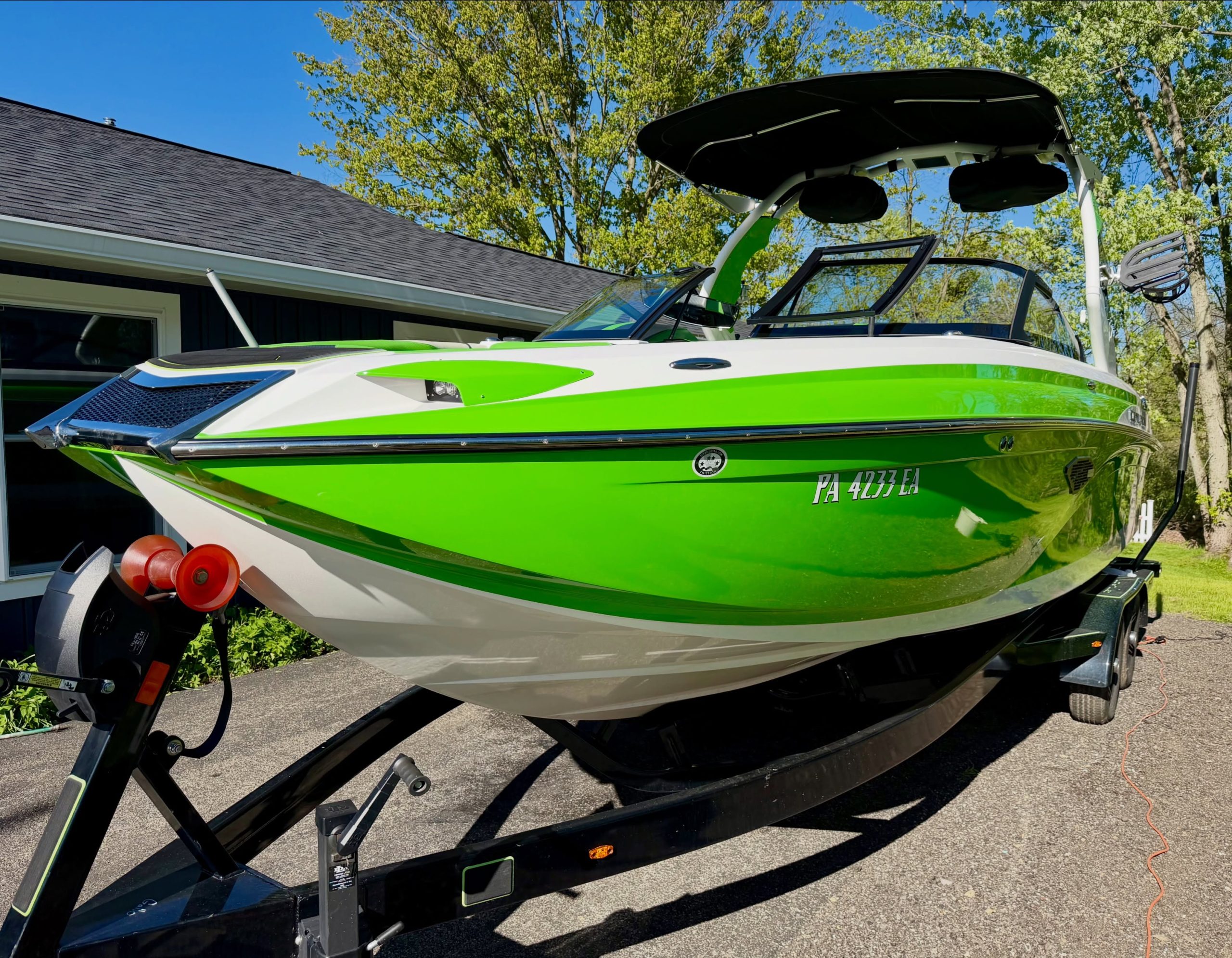 Boat detailing at Gordo's Detailing in Youngstown, Ohio